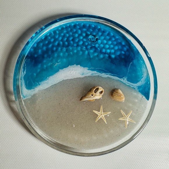 Hand Crafted Other - Beach-Themed Resin Trinket Dish
